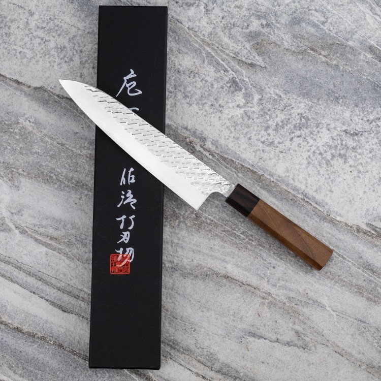 Takeshi Saji STRIX Ręcznie Kuty Japoński Ostry Nóż Kuchenny Szefa Kuchni 21cm