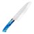 Takeshi Saji STRIX Blue Acrylic Ręcznie Kuty Japoński Ostry Nóż Kuchenny Santoku 18cm