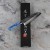 Takeshi Saji STRIX Blue Acrylic Ręcznie Kuty Japoński Ostry Nóż Kuchenny Santoku 18cm