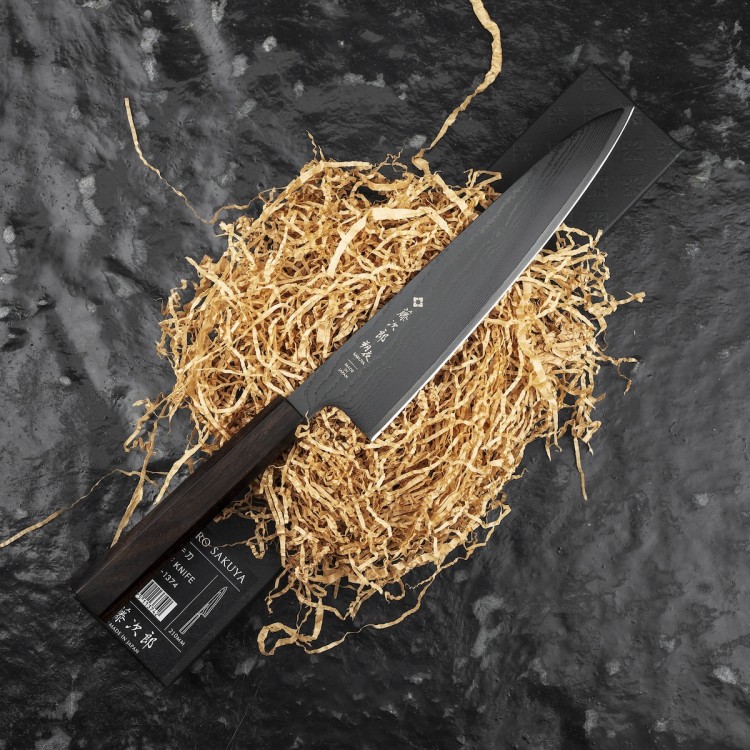 Tojiro Sakuya Black VG-10 Damascus Japoński Nóż Kuchenny Szefa Kuchni 21cm