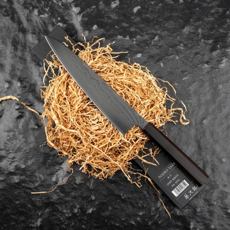 Tojiro Sakuya Black VG-10 Damascus Japoński Nóż Kuchenny Szefa Kuchni 21cm