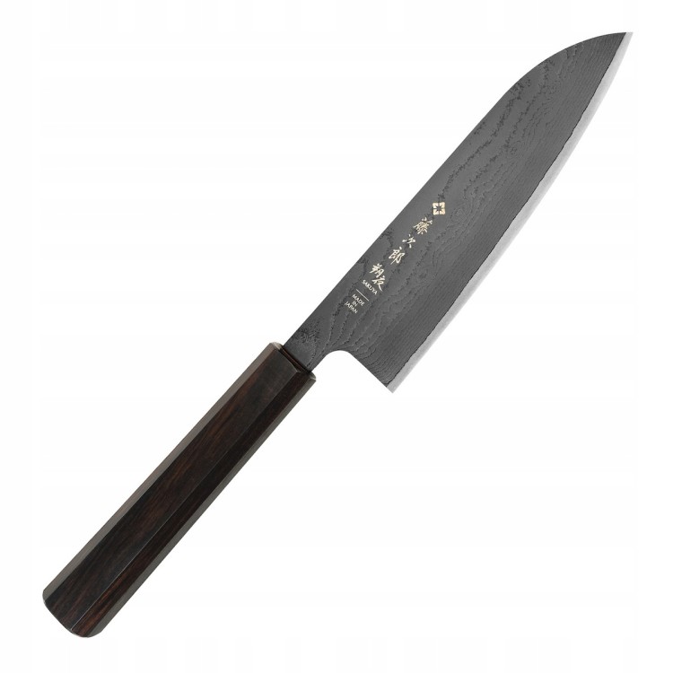 Tojiro Sakuya Black VG-10 Damascus Japoński Nóż Kuchenny Santoku 16,5cm