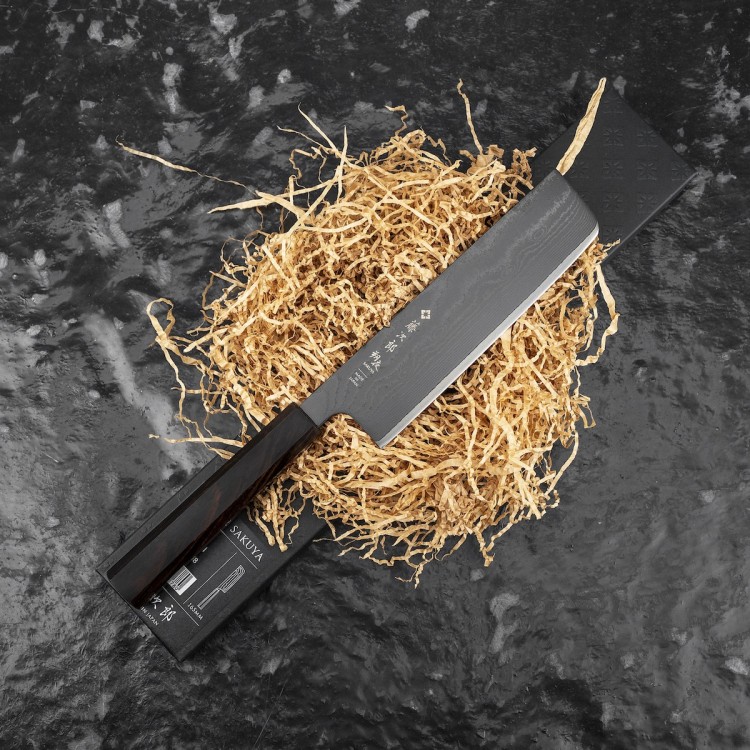 Tojiro Sakuya Black VG-10 Damascus Japoński Nóż Kuchenny Nakiri 16,5cm