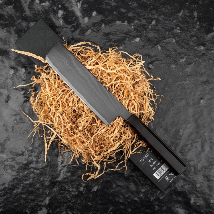 Tojiro Sakuya Black VG-10 Damascus Japoński Nóż Kuchenny Nakiri 16,5cm