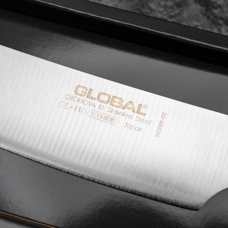 Global Japoński Ostry Nóż Kuchenny Uniwersalny Ząbkowany 11,5cm 56-58 HRC GS-108/SC