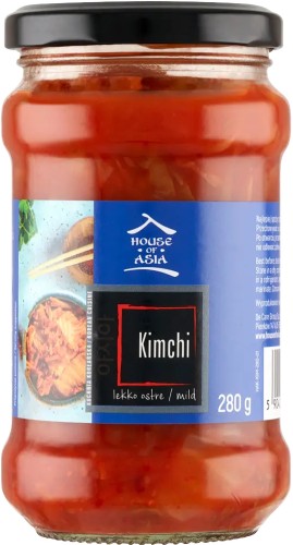 Kapusta Pekińska Warzywa KimChi Świeże Lekko Ostre w Słoiku 280g HOUSE OF ASIA