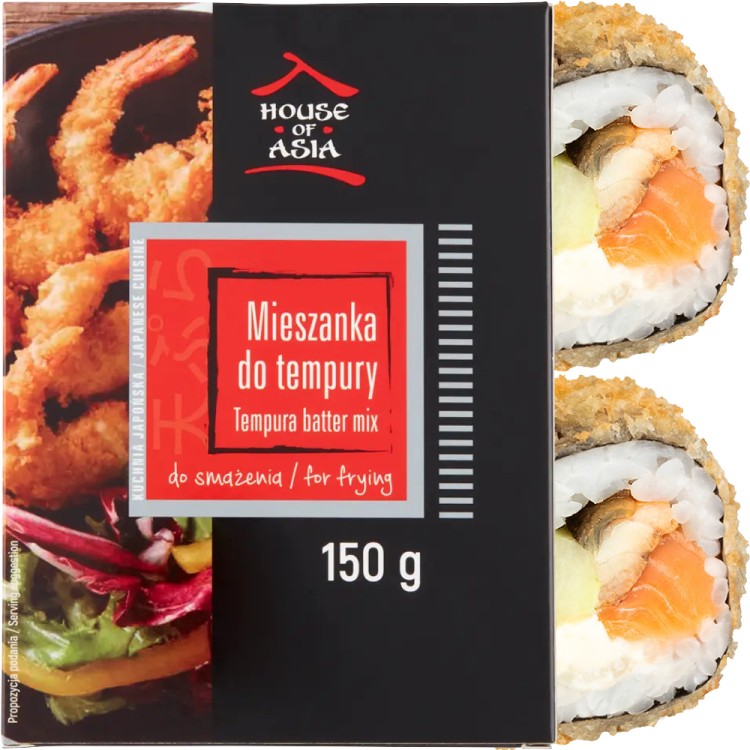 Mąka Panierka Mieszanka Japońska Tempura Do Krewetek Warzyw i Kurczaka 150g HOUSE OF ASIA