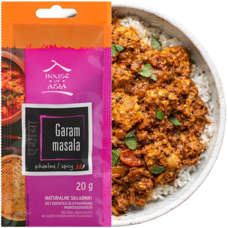 Indyjska Aromatyczna Mieszanka Przyprawa GARAM MASALA w Proszku 20g HOUSE OF ASIA
