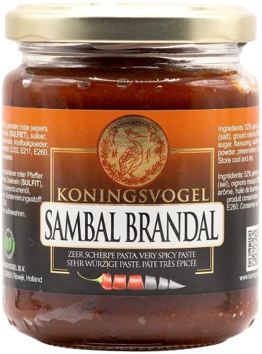 Sos Chili Gęsta Pasta Przecier z Papryczek Sambal BRANDAL Hot w Słoiku 280g KONINGSVOGEL