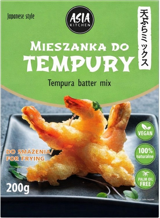 Mąka Panierka Mieszanka Japońska Tempura Do Krewetek Warzyw i Kurczaka 200g ASIA KITCHEN