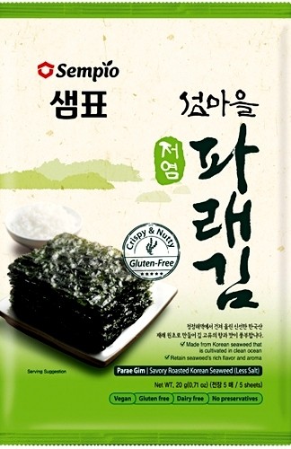 Koreańskie Nori Snack Przekąska Chrupiące Wodorosty Prażone 5g SEMPIO