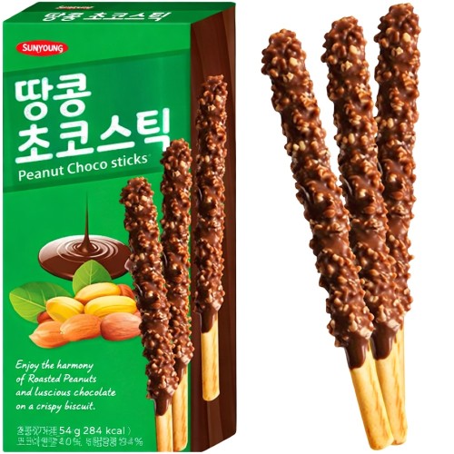 Paluszki Ciasteczkowe w Polewie Czekoladowo-Orzechowej 54g SUNYOUNG