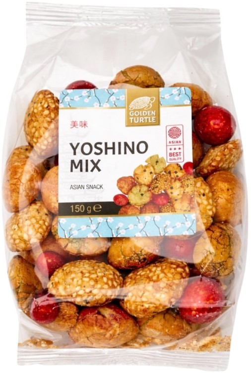 Krakersy Azjatyckie Przekąska Yoshino Mix 150g GOLDEN TURTLE BRAND