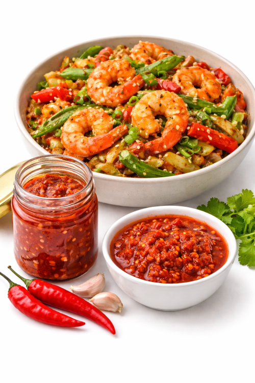 Sos Sambal Oelek Gęsta Pasta Ostry Przecier z Chili w Słoiku 240g HOUSE OF ASIA