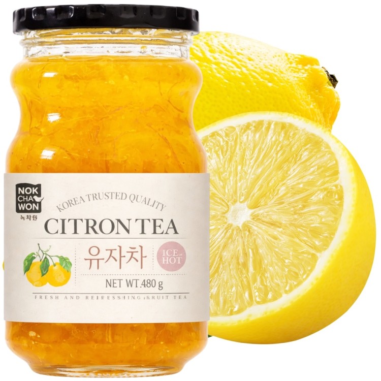 Herbata Koreańska Cytrynowa Yuzu Orzeźwiająca Ice & Hot 480g NOKCHAWON
