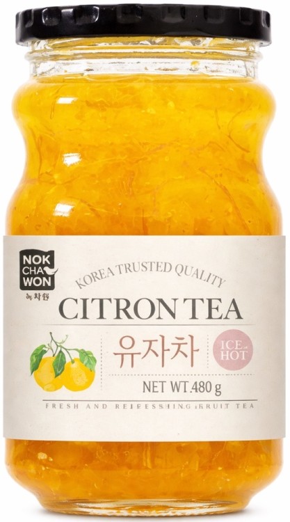 Herbata Koreańska Cytrynowa Yuzu Orzeźwiająca Ice & Hot 480g NOKCHAWON