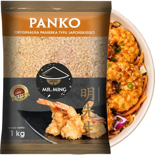 Chrupiąca Panierka Panko Do Mięsa i Krewetek Bułka Tarta Typu Japońskiego 1kg 1000g MR.MING