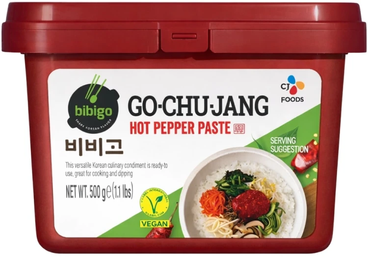 Koreańska Paprykowa Pasta Chili Gęsta Ostra Gochujang VEGAN 500g BIBIGO