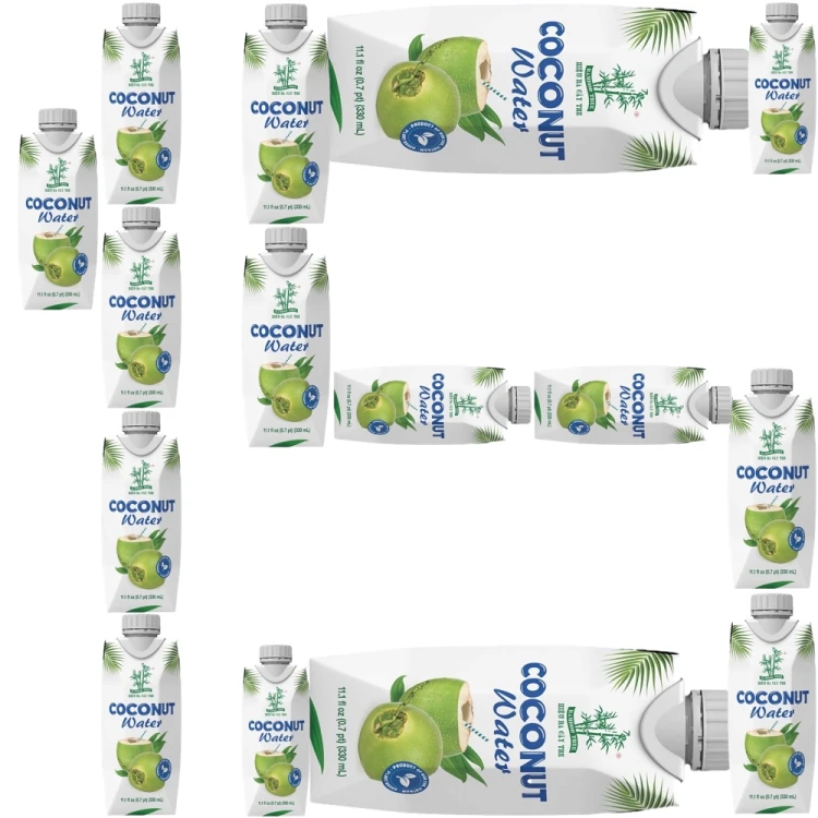 Zdrowa Woda Kokosowa z Kokosa 100% Naturalne Nawodnienie 330ml 0,33L BAMBOO TREE
