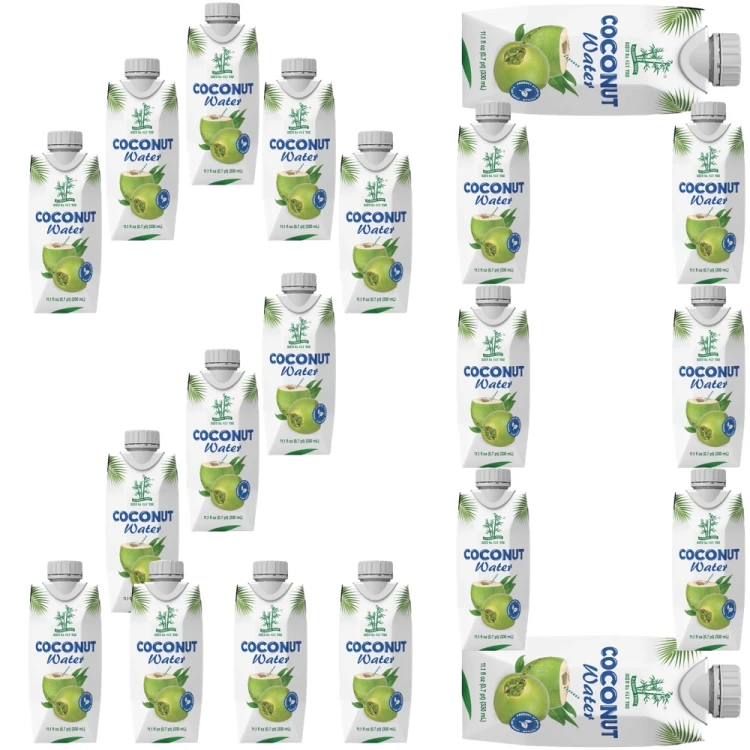 Zdrowa Woda Kokosowa z Kokosa 100% Naturalne Nawodnienie 330ml 0,33L BAMBOO TREE