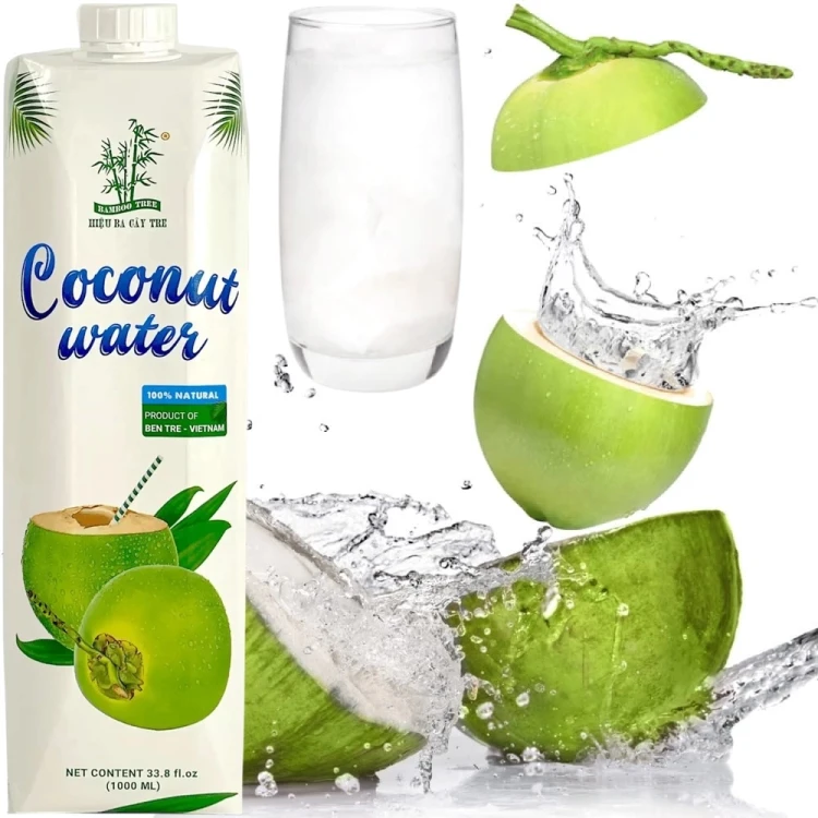 Zdrowa Woda Kokosowa z Kokosa 100% Naturalne Nawodnienie 1000ml 1 Litr BAMBOO TREE
