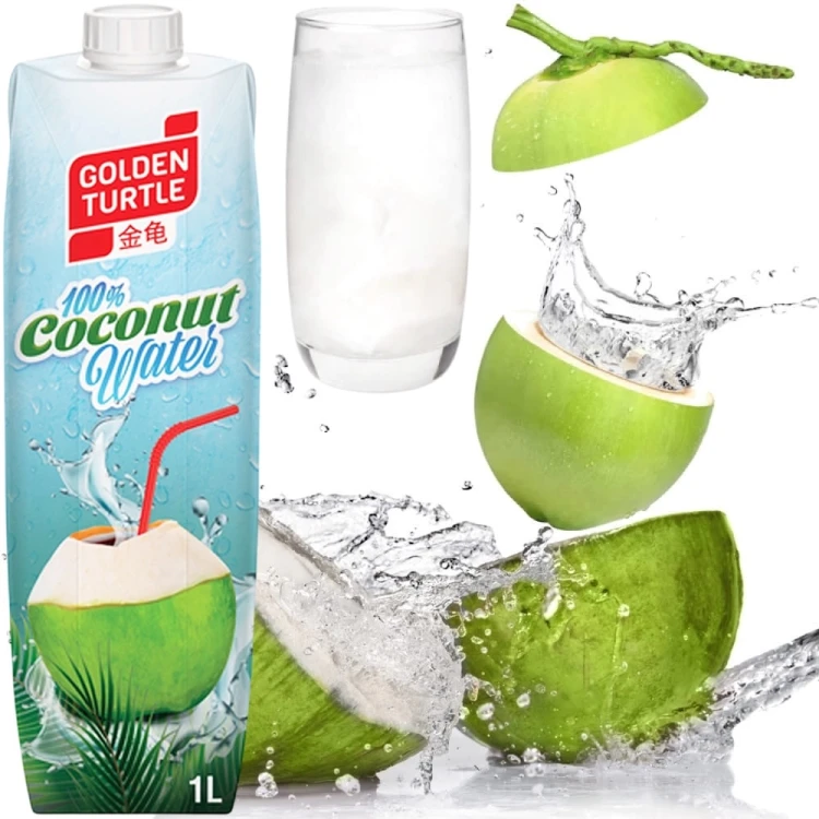 Zdrowa Woda Kokosowa z Kokosa 100% Naturalne Nawodnienie 1000ml 1 Litr GOLDEN TURTLE
