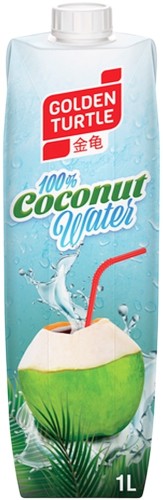 Zdrowa Woda Kokosowa z Kokosa 100% Naturalne Nawodnienie 1000ml 1 Litr GOLDEN TURTLE