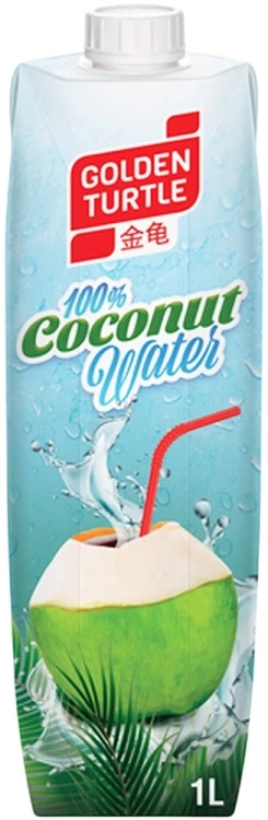 Zdrowa Woda Kokosowa z Kokosa 100% Naturalne Nawodnienie 1000ml 1 Litr GOLDEN TURTLE