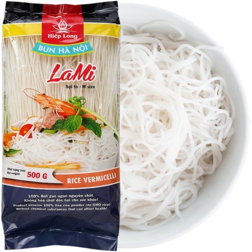 Makaron Ryżowy Nitki Bezglutenowy La Mi Vermicelli BEZ GLUTENU 500g HIEP LONG
