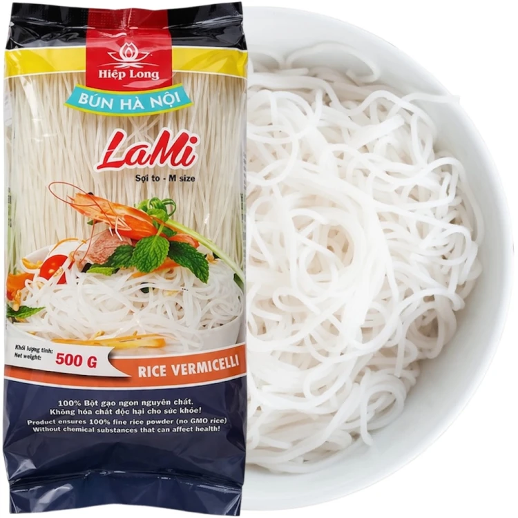 Makaron Ryżowy Nitki Bezglutenowy La Mi Vermicelli BEZ GLUTENU 500g HIEP LONG