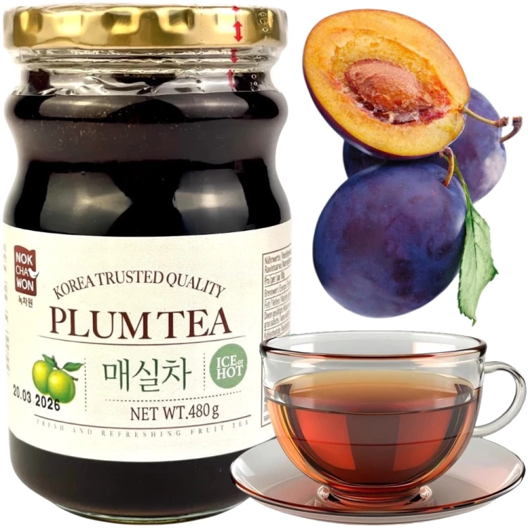 Herbata Koreańska Śliwkowa Orzeźwiająca Ice & Hot 480g NOKCHAWON