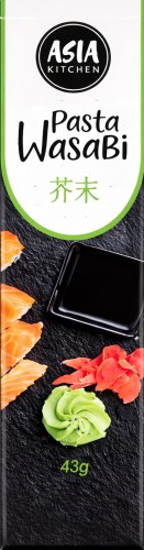 ZESTAW 2 RÓŻNE WASABI - Pasta Wasabi Chrzan Sushi w Tubce 43g + Wasabi w Proszku 100g ASIA KITCHEN