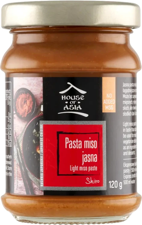 ZESTAW 2 RÓŻNE PASTY MISO Pasta Sojowa Do Zupy JASNA i CIEMNA 240g HOUSE OF ASIA