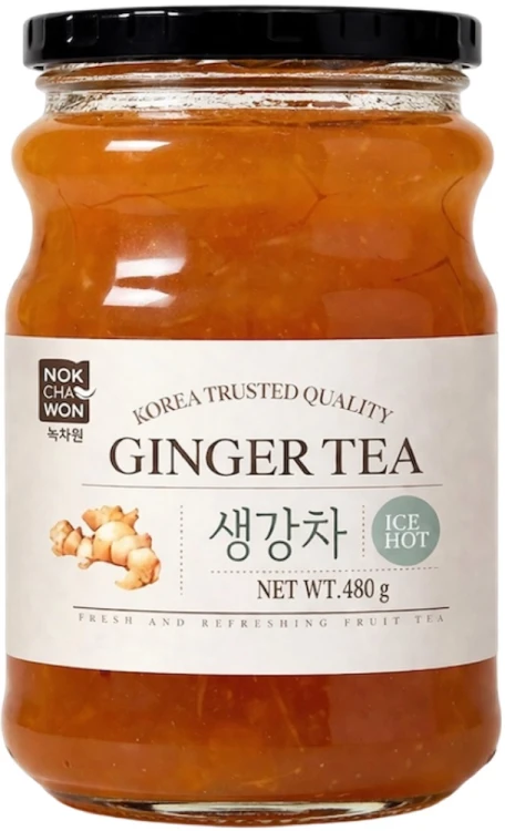 ZESTAW 3 KOREAŃSKIE HERBATY - Herbata Cytrynowa Yuzu + Imbirowa + Owoce Jujube 1440g NOKCHAWON