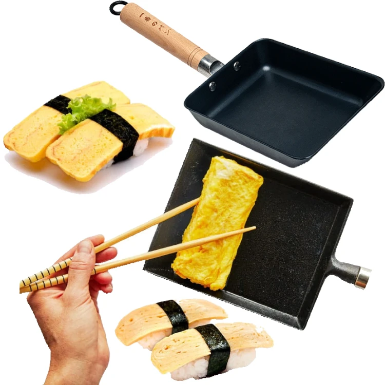 Patelnia Do Omletu TAMAGO TAMAGOYAKI Nieprzywierająca Powłoka Non-Stick 15cm x 20cm EMRO AZIATICA