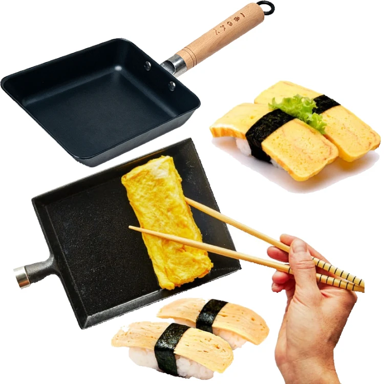 Patelnia Do Omletu TAMAGO TAMAGOYAKI Nieprzywierająca Powłoka Non-Stick 15cm x 20cm EMRO AZIATICA