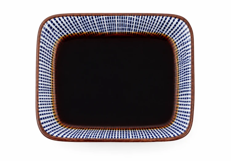 Ceramiczna Miseczka Do Sushi Niebiesko Biała TOKUSA 10,5cm x 7,5cm EMRO AZIATICA