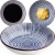 Ceramiczna Okrągła Miseczka Do Sushi Niebiesko Biała TOKUSA Średnica 9,8cm Wysokość 2,5cm EMRO AZIATICA