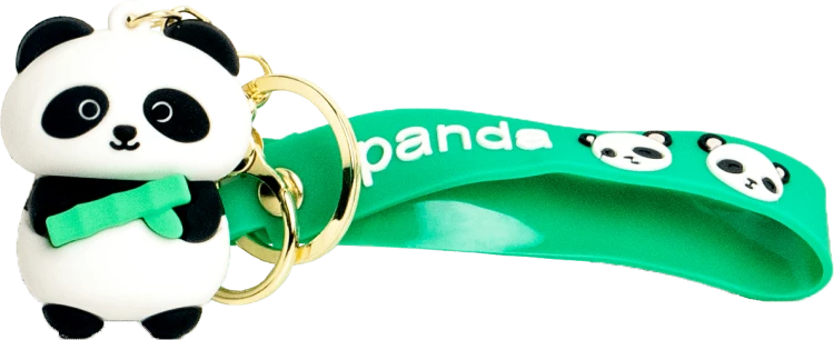Breloczek Do Kluczy Czarno Biała PANDA z Bambusem Różne Rodzaje EMRO AZIATICA