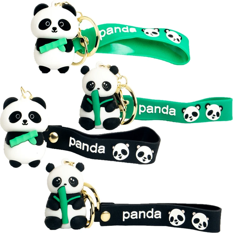 Breloczek Do Kluczy Czarno Biała PANDA z Bambusem Różne Rodzaje EMRO AZIATICA