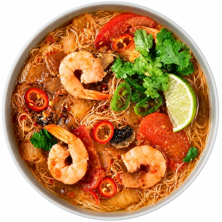 Wietnamska Zupka Błyskawiczna Instant o Smaku Krewetek Tom Yum Mi Lau Thai 83g ACECOOK