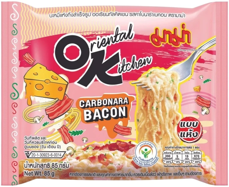 Tajska Zupka Błyskawiczna Makaron Instant Carbonara Flavour 85g MAMA