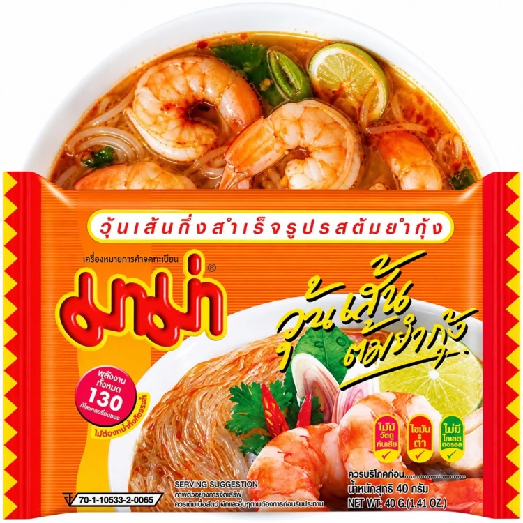 Tajska Zupka Błyskawiczna Makaron Sojowy Instant Vermicelli Tom Yum Goong Soup 40g MAMA