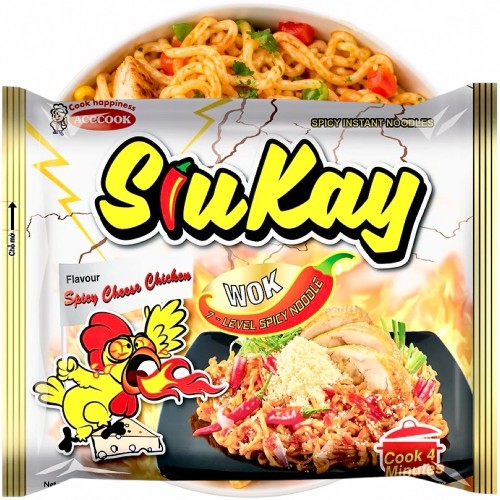 Wietnamska Zupka Błyskawiczna Instant o Smaku Ostrego Kurczaka z Serem 127g ACECOOK