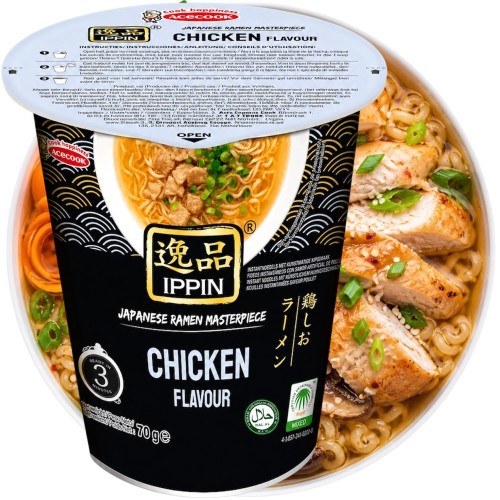 Wietnamska Zupka Błyskawiczna Instant Kurczak Chicken Flavour Ramen Kubek Cup 70g ACECOOK
