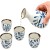 Biało Niebieski Ceramiczny Zestaw Komplet Do Podawania Sake 5 Elementów GOLDEN TURTLE