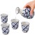 Ceramiczny Zestaw Komplet Do Podawania Sake Niebieskie Fale 5 Elementów GOLDEN TURTLE