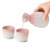 Jasno Różowy Ceramiczny Zestaw Komplet Do Podawania Sake 3 Elementy JADE TEMPLE