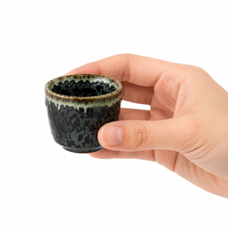Ciemny Szary Ceramiczny Zestaw Komplet Do Podawania Sake 3 Elementy JADE TEMPLE