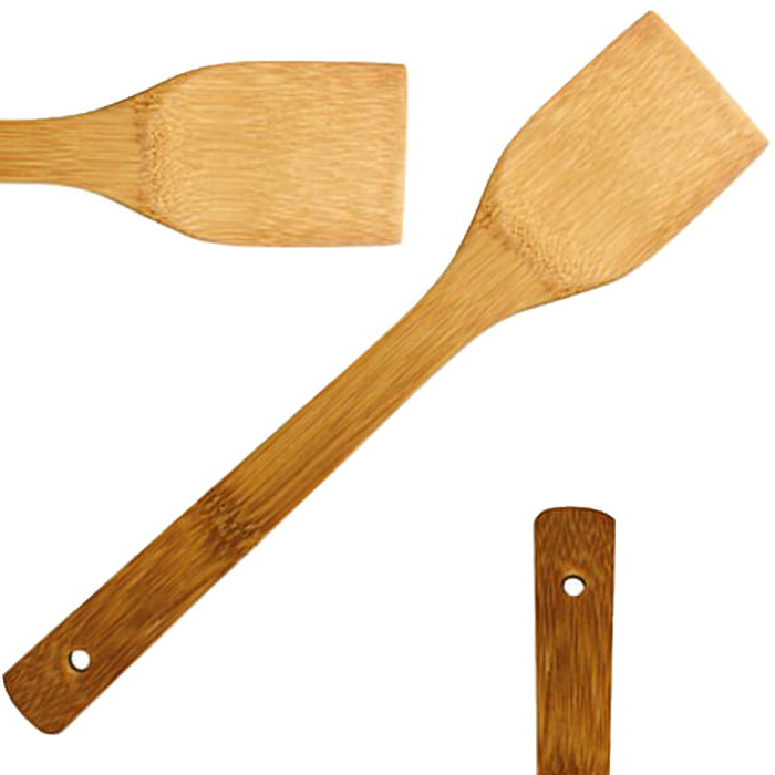 Bambusowa Łopatka z Bambusa Do Mieszania Ryżu i Gotowania Płaska 30cm